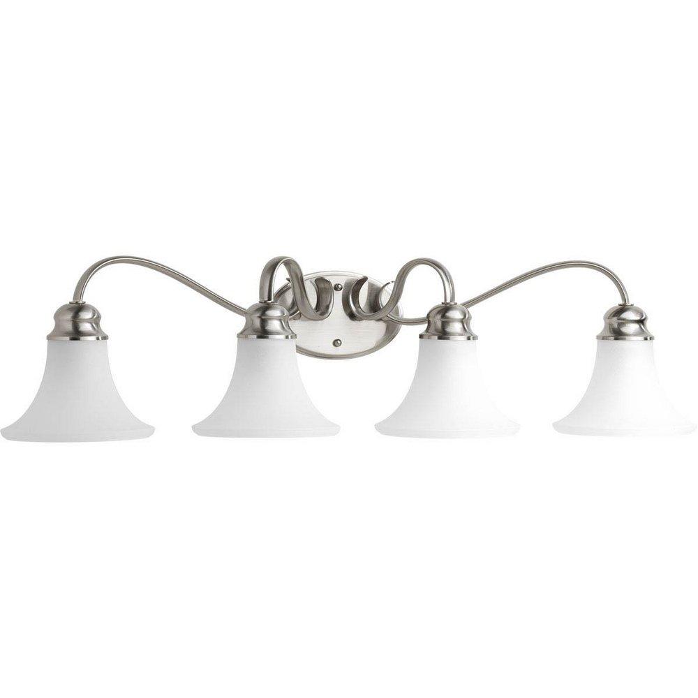 Progress Lighting Brushed Nickel 100W 4-Light Medium E-26 Bath Light 