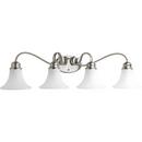 Progress Lighting Brushed Nickel 100W 4-Light Medium E-26 Bath Light 