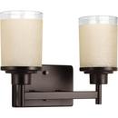 Progress Lighting Antique Bronze 2-Light Medium E-26 Base Bathroom Light 