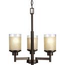 Progress Lighting Antique Bronze 17 in. 100W 3-Light Medium E-26 Incandescent Chandelier 