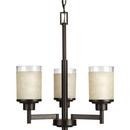Progress Lighting Antique Bronze 17 in. 100W 3-Light Medium E-26 Incandescent Chandelier 
