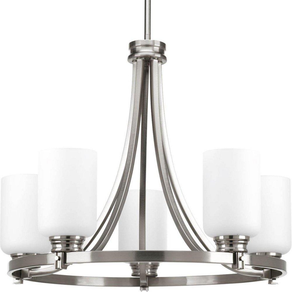 Progress Lighting Brushed Nickel 60W 5-Light Medium E-26 Base Incandescent Chandelier 