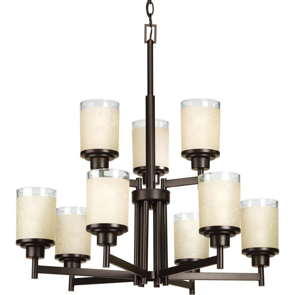 Progress Lighting Antique Bronze 60W 9-Light Medium E-26 Base Incandescent Chandelier 