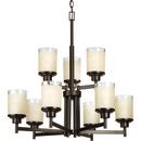 Progress Lighting Antique Bronze 60W 9-Light Medium E-26 Base Incandescent Chandelier 