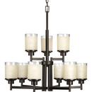 Progress Lighting Antique Bronze 60W 9-Light Medium E-26 Base Incandescent Chandelier 