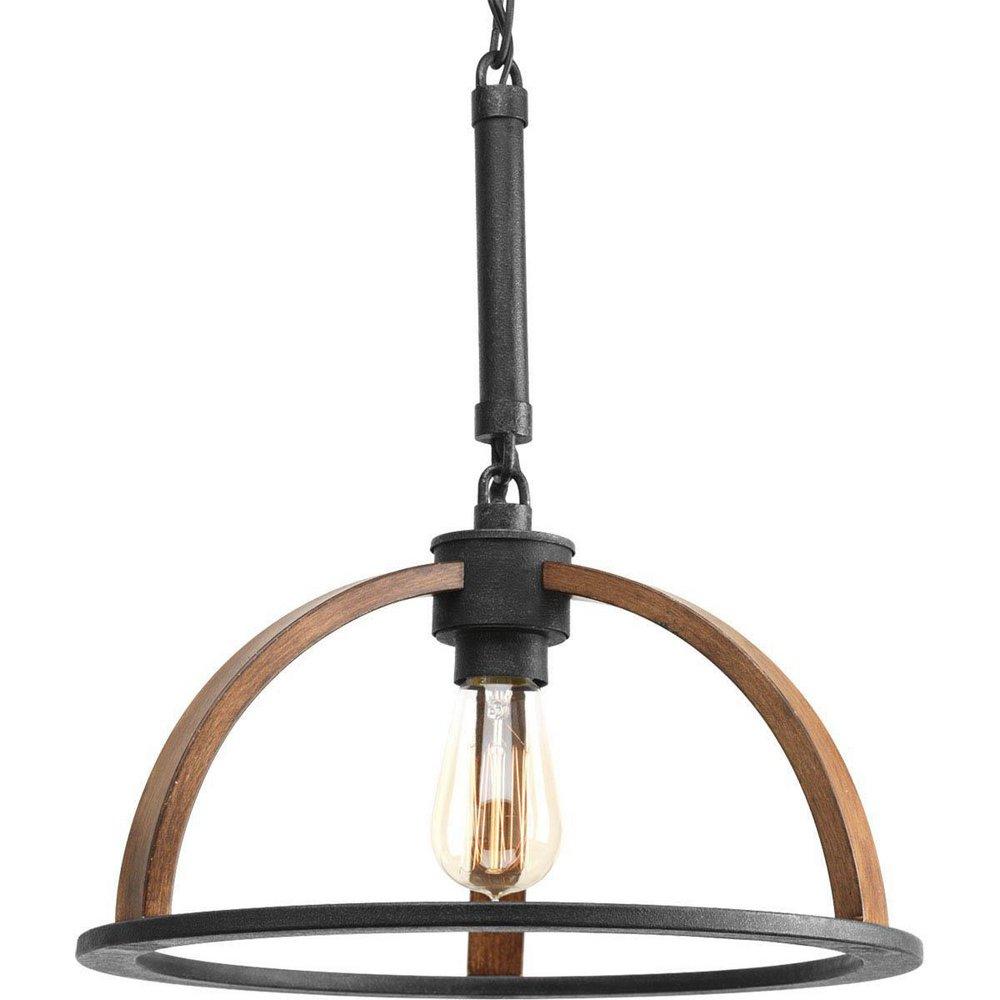 Progress Lighting Gilded Iron 60W 1-Light Medium Pendant 