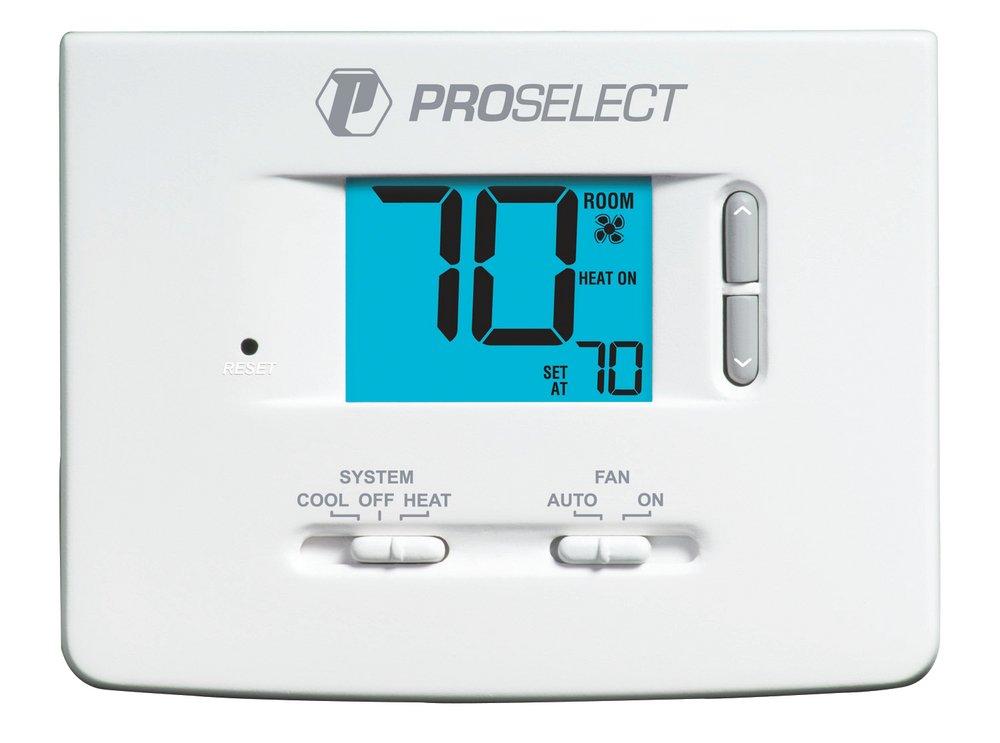 PROSELECT&reg; White Non-programmable Thermostat 