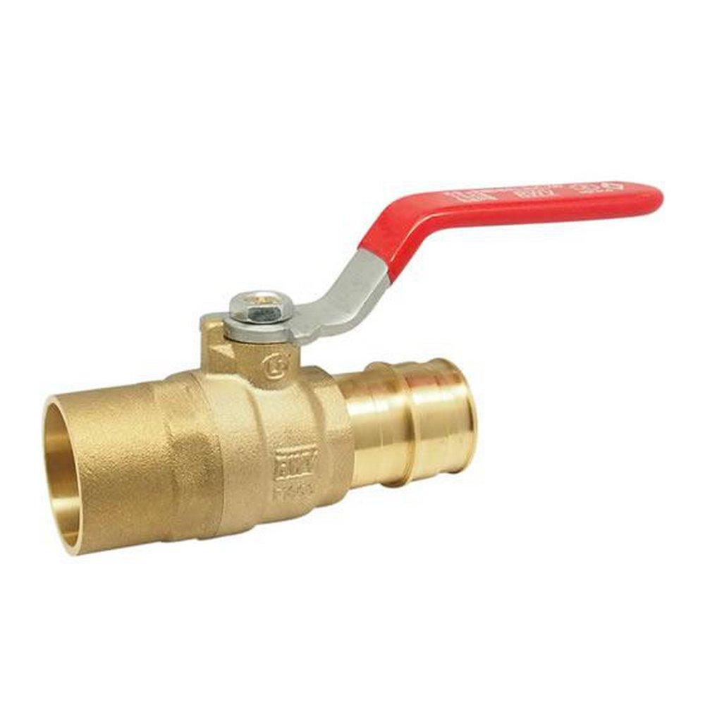 Red-White Valve DZR Brass Full Port F1960 x Solder 400# Ball Valve 