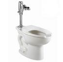 1.1 gpf Elongated Floor Mount Flushometer Toilet in White 