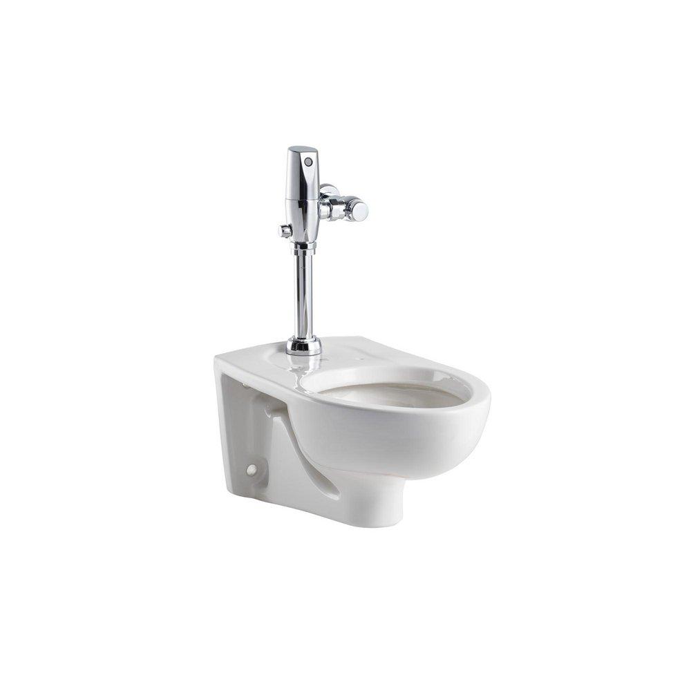 American Standard White Elongated Wall Mount Toilet in White 