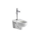 Elongated Wall Mount Toilet in White