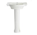 24 x 20 in. Pedestal Bathroom Sink in White 