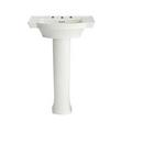 24 x 20 in. Pedestal Bathroom Sink in White 
