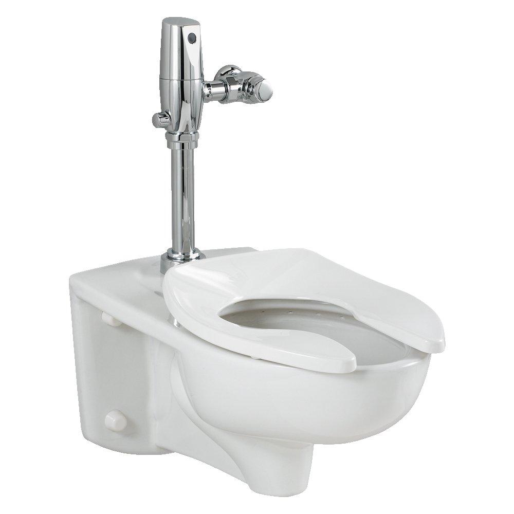 American Standard White Elongated Wall Mount Toilet in White 