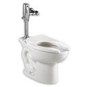 1.6 gpf Elongated Floor Mount Flushometer Toilet in White 