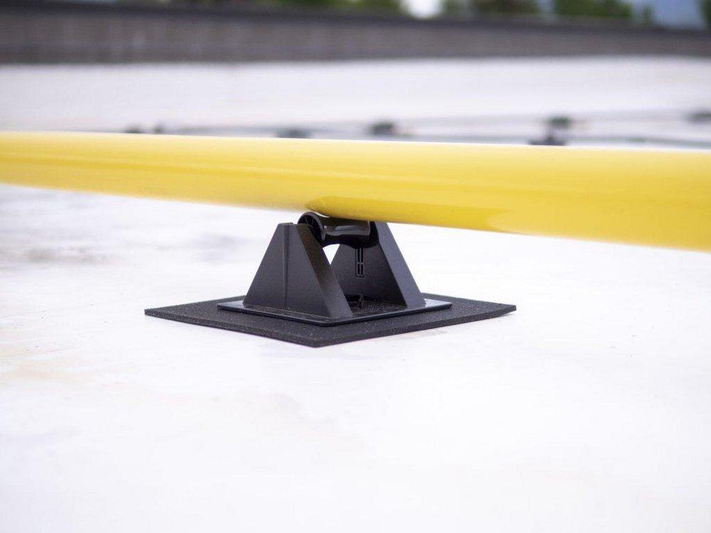 Miro Industries Black Polycarbonate Pipe Support with 4 Clearance 