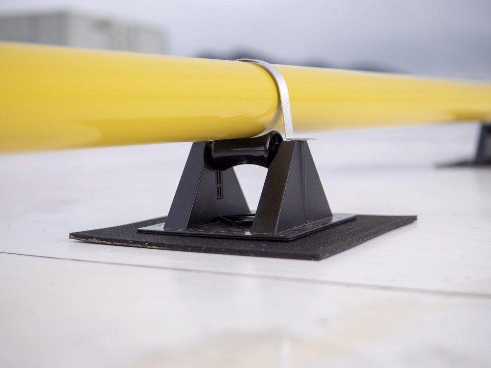 Miro Industries Black Polycarbonate Pipe Support with 4 Clearance 