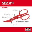 Milwaukee® Red 18 ga Cold Rolled Steel, 20 ga Stainless Steel Snip 