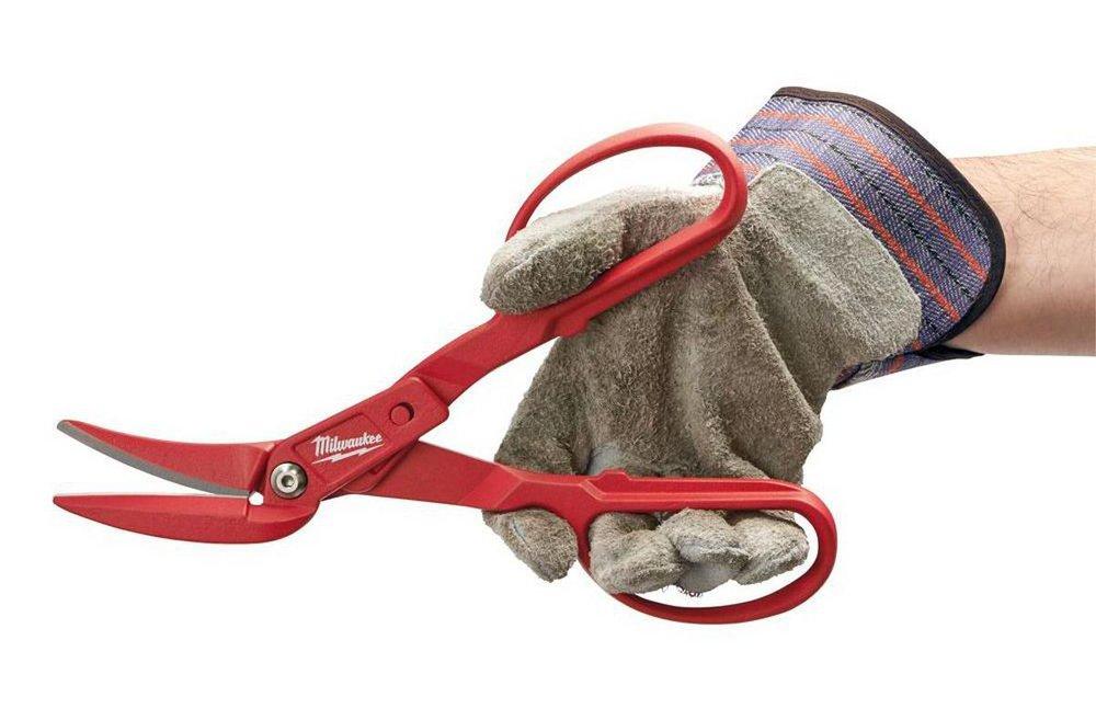 Milwaukee® Red 18 ga Cold Rolled Steel, 20 ga Stainless Steel Snip 