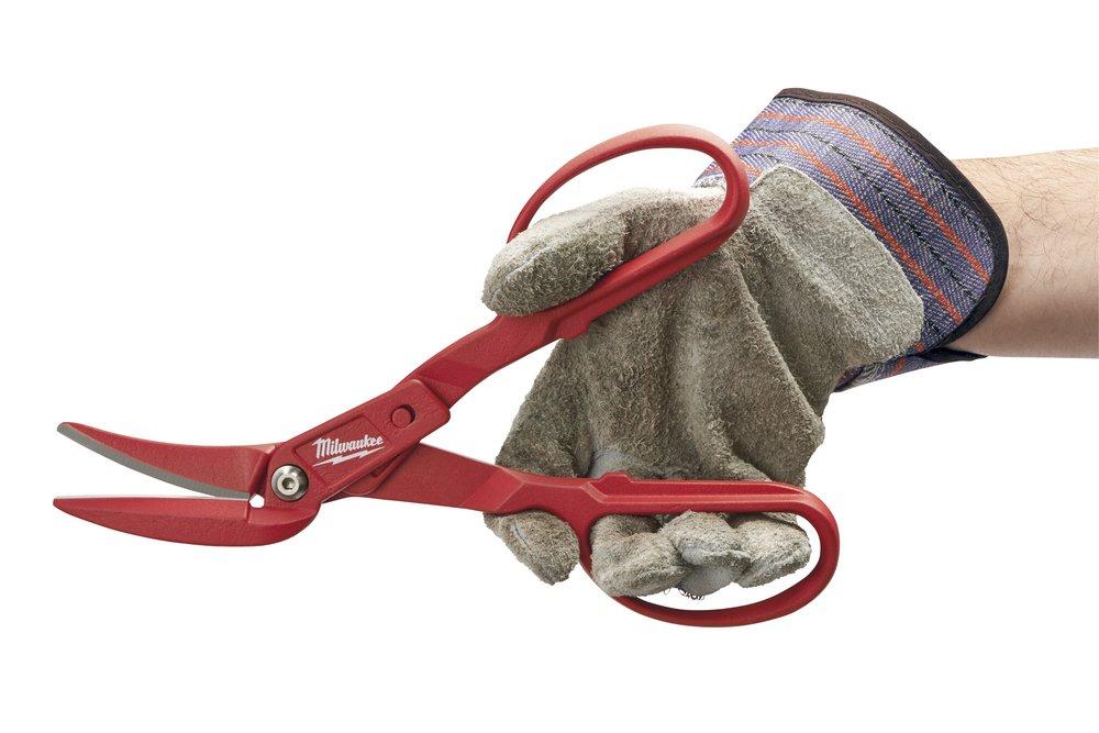 Milwaukee® Red 18 ga Cold Rolled Steel, 20 ga Stainless Steel Snip 