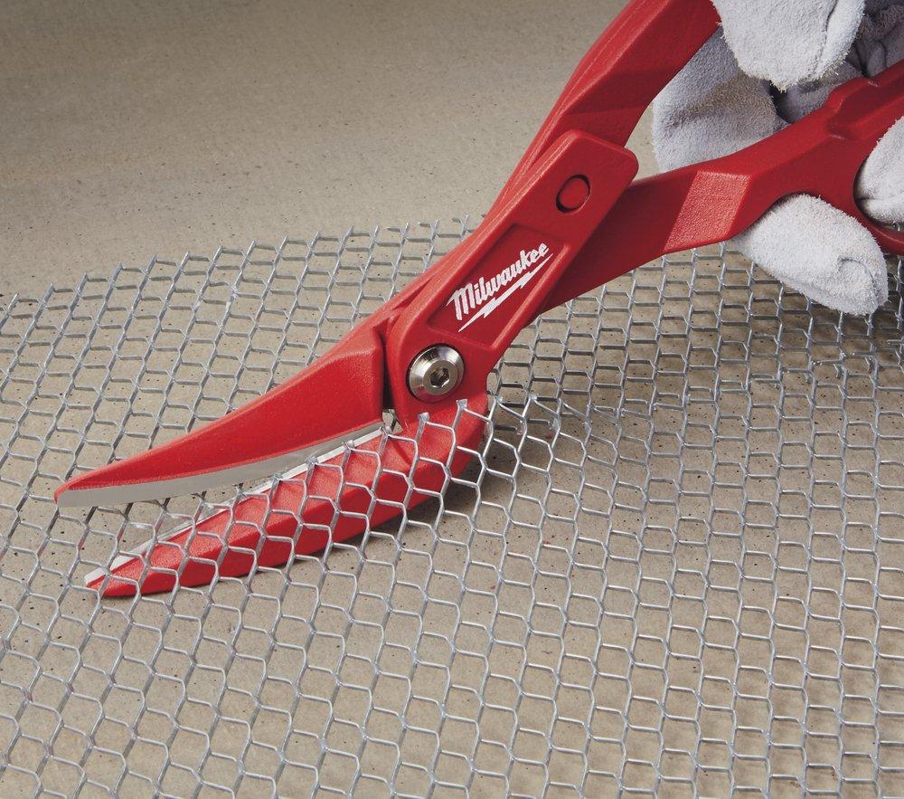 Milwaukee® Red 18 ga Cold Rolled Steel, 20 ga Stainless Steel Snip 