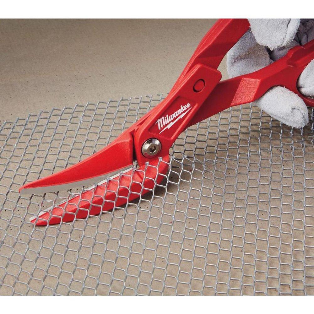 Milwaukee® Red 18 ga Cold Rolled Steel, 20 ga Stainless Steel Snip 