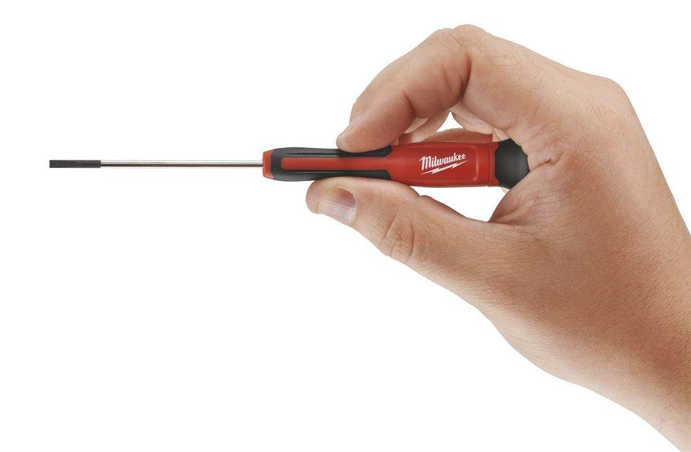 Milwaukee&reg; Polished Chrome Electric 4 Piece Screwdriver 