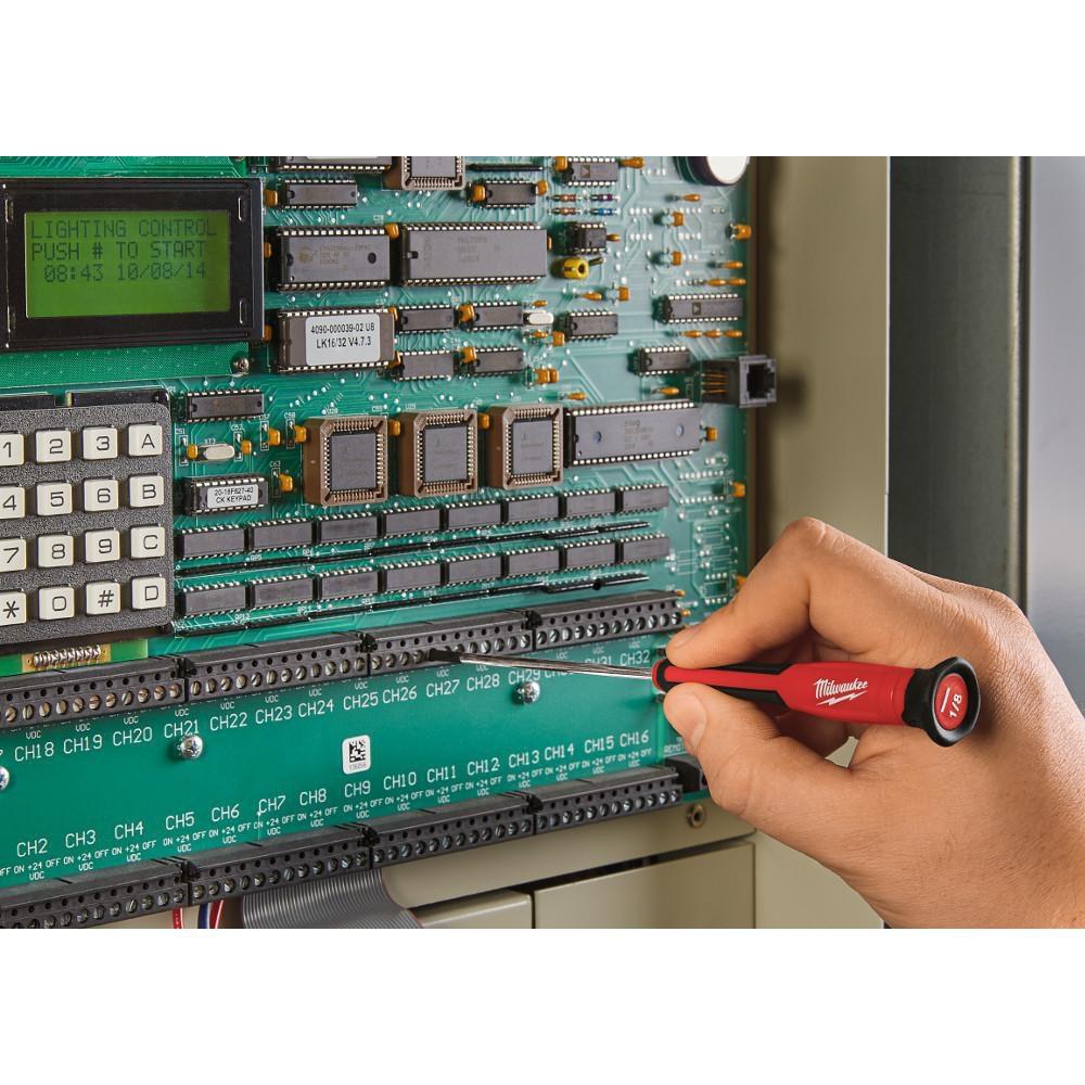 Milwaukee&reg; Polished Chrome Manual 6 Piece Screwdriver 