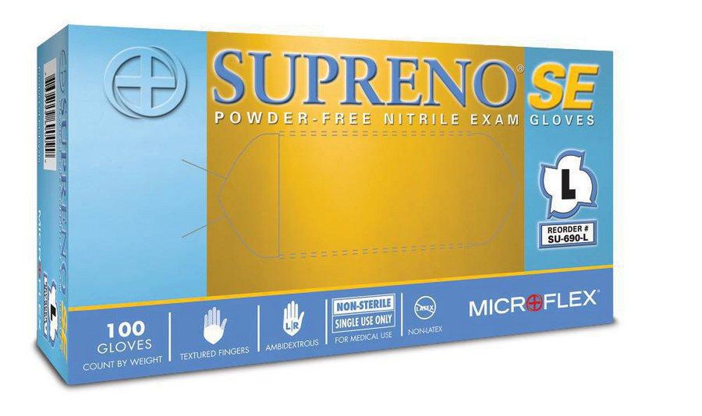 Ansell Occupational Healthcare Violet Blue 4.3 mil Powder Free Nitrile Agriculture and Automotive Disposable Gloves in Violet Blue (Box of 100) 