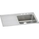 Elkay Lustrous Satin 43 x 22 in. Stainless Steel Single Bowl Drop-in Kitchen Sink in Lustrous Satin 