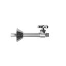 1/2 x 3/8 in. Sweat x OD Compression Cross Handle Straight Supply Stop Valve in Polished Chrome