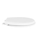 PROFLO&reg; White Round Closed Front Toilet Seat 