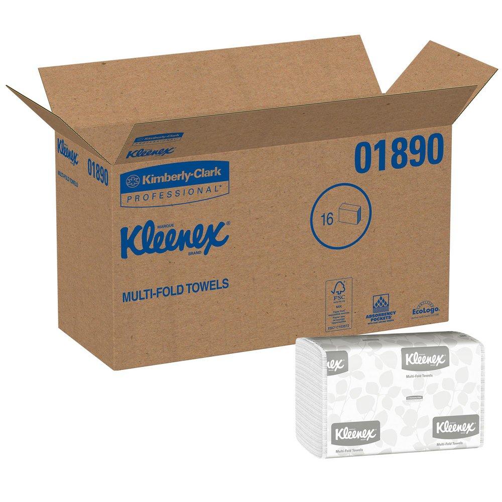 Kimberly Clark White 9-1/5 in. Paper Towel in White (Case of 16) 