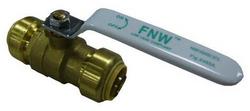 1/2 in. Brass Full Port Push 200# Ball Valve