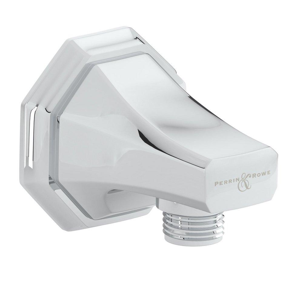 Perrin & Rowe&reg; Polished Chrome 1/2 x 1/2 in. FNPT x NPSM Brass Wall Outlet 