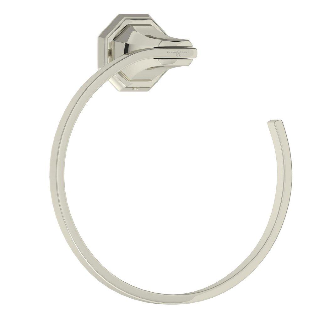 Perrin & Rowe Polished Nickel Round Open Towel Ring 