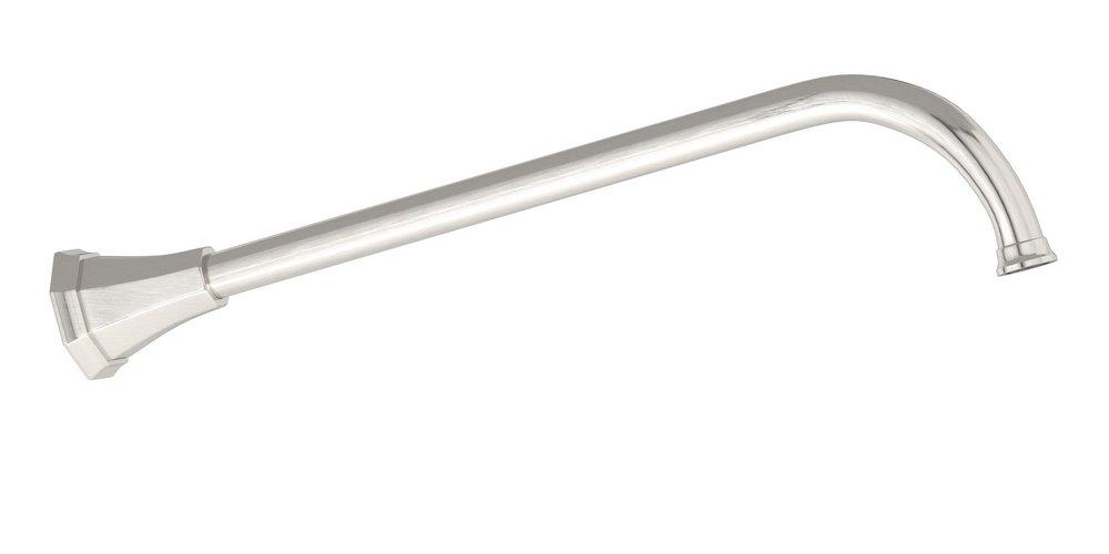 Perrin & Rowe&reg; Satin Nickel 1/2 x 15 in. FNPT x MNPSM Brass Shower Arm 