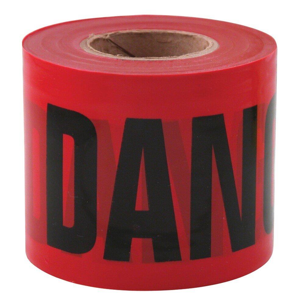 200 Ft. Danger Barricade Tape in Red 