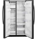 GE&reg; Black 35-3/4 in. 14.08 cu. ft. Counter Depth and Side-By-Side Refrigerator 