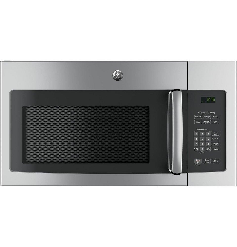 GE® Stainless Steel 1.6 cu. ft. 950 W Recirculating Over-the-Range Microwave 