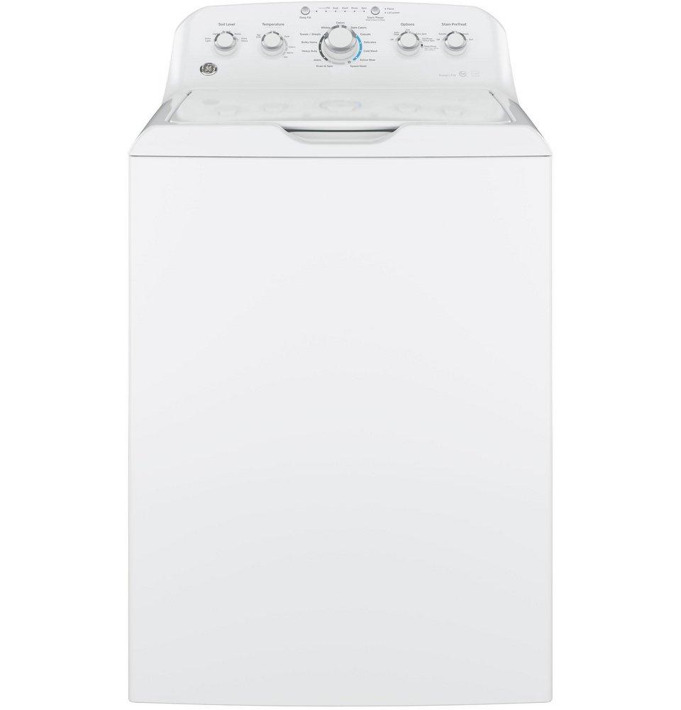 GE&reg; White 27 in. 4.4 cu. ft. Electric Top Load Washer 