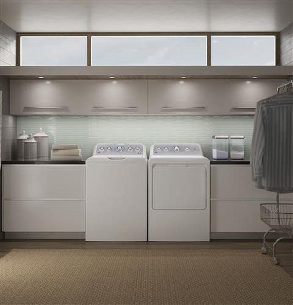 GE® White 27 in. 7.2 cu. ft. Electric Dryer 