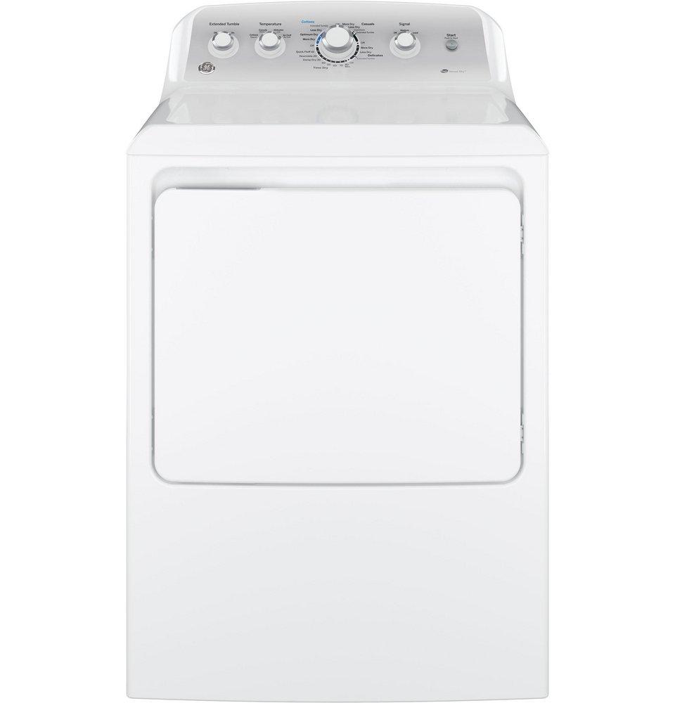 GE® White 27 in. 7.2 cu. ft. Electric Dryer 