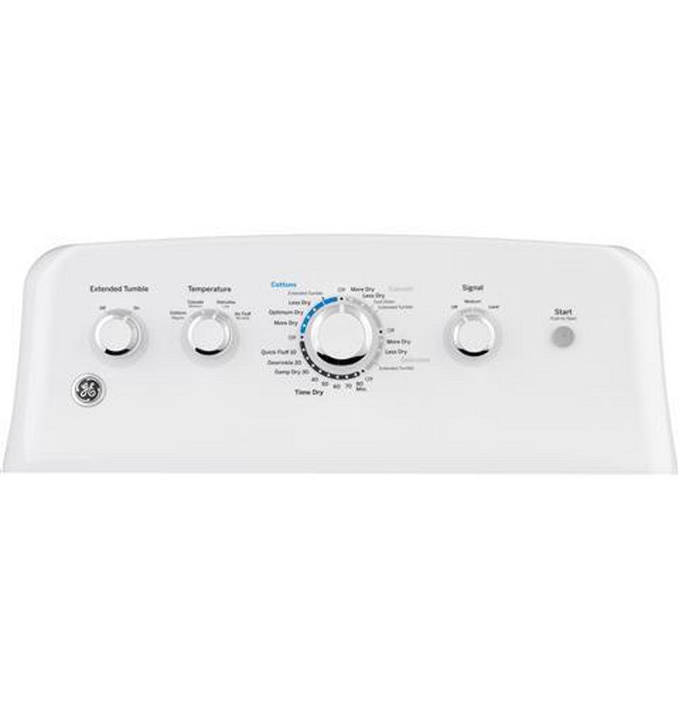 GE&reg; White 27 in. 7.2 cu. ft. Electric Dryer 