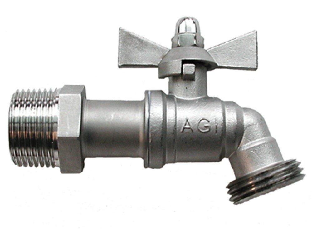 Harvard Stainless Steel MIP x GHT Hose Bibb 