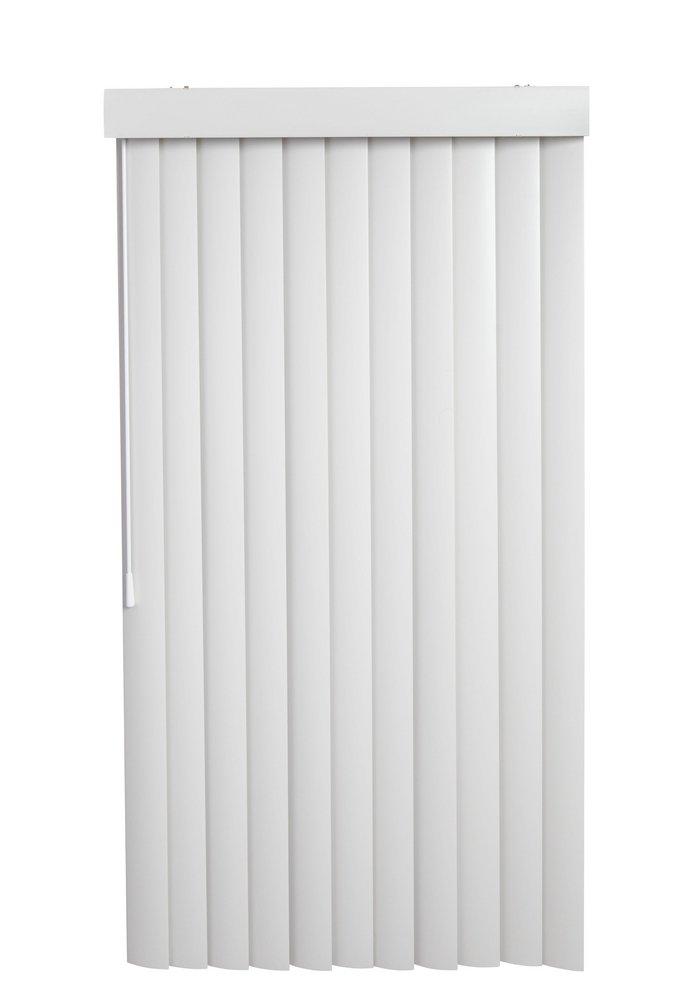 Lotus & Windoware, Inc. White 3-1/2 in. Economy PVC Vertical Blind in White 
