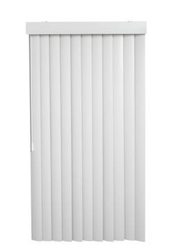 63 x 48 x 3-1/2 in. Economy PVC Vertical Blind in White