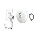 1/2 x 3/8 in. Push x Compression Lever Angle Supply Stop Valve in White