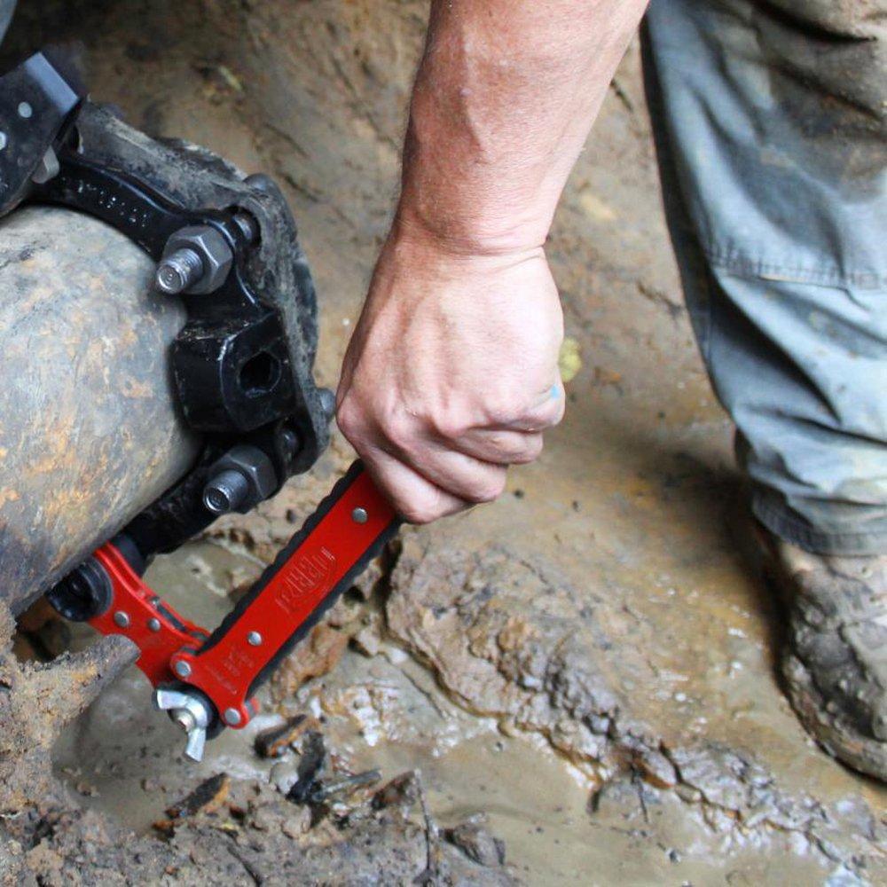 REED Red Dual Socket Wrench 