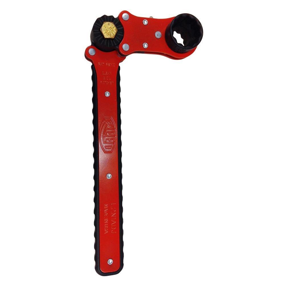 REED Red Dual Socket and Ratchet Wrench 